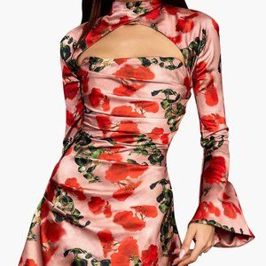 House of CB - Toira Satin Corset Mini Dress